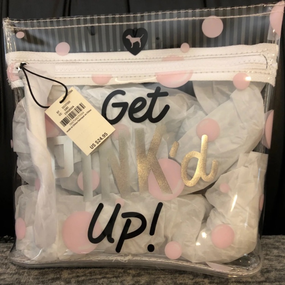 Pink Cosmetic Bag And Bath Bomb
